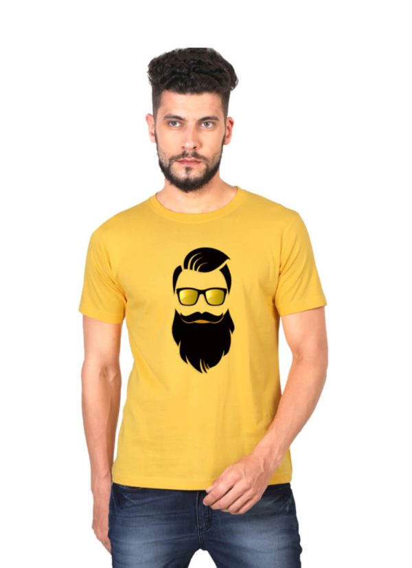 Beared-Pic-T-Shirt-Men-DudsOutfit