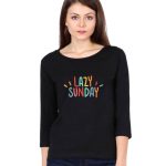 Lazy-Sunday-T-Shirt-Women-DudsOutfit